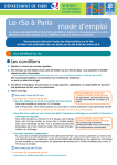 Le rSa à Paris mode d`emploi