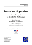 La Plasticité du langage