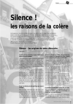 Silence ! Les raisons de la colère