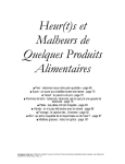 Cah. OCHA 4 / Heur(t)s et malheurs de quelques produits