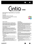 Infos importantes sur la Cintiq 13HD