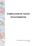 COMPILATION DE TEXTES SITUATIONNISTES