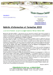 Bulletin d`information et formation 2015