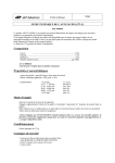 Composition Propriétés et caractéristiques Mode d`emploi