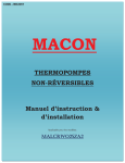 Manuel Thermopompes Macon Non-Réversible - Accueil