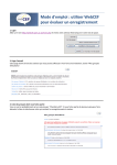 Mode d`emploi : utiliser WebCEF pour &eacute;valuer un