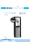 Notice technique Mirage - Fontaine a eau eauFraiche