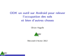 ODK un outil sur Android pour relever l`occupation des