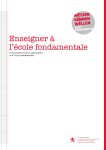 Enseigner &agrave; l`&eacute;cole fondamentale