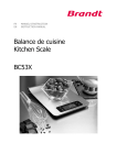 Balance de cuisine Kitchen Scale BC53X