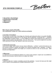 BTU-1000 MODE D`EMPLOI