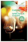 Carnet speCtaCle vivant - Deux