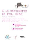 Dossier pedagogique Paul Klee 2014