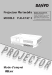 Mode d`emploi Projecteur Multimédia MODELE PLC