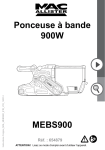 MEBS900 Ponceuse &agrave; bande 900W