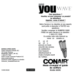 Mode d`emploi et guide de coiffure - Conair Canada