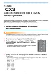 Mode d`emploi de la mise à jour du