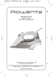www.rowenta.com Instruction for use Mode d`emploi Instructivo de