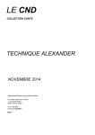 TECHNIQUE ALEXANDER