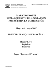 marking notes remarques pour la notation notas para la corrección