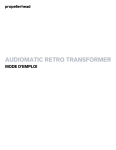 Audiomatic Retro Transformer Mode d`emploi