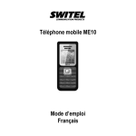 Téléphone mobile ME10 Mode d`emploi Français