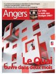 Journal "Vivre à Angers n° 310 (Mars 2007)