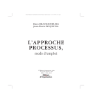 L`APPROCHE PROCESSUS,