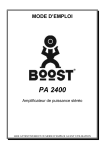 Amplificateur PA2400 Boost