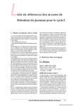 la liste avec les niveaux