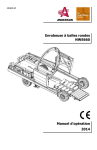 Enrobeuse à balles rondes NWS660 Manuel d`opération 2014