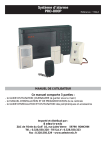 Syst&egrave;me d`alarme PRO-800P MANUEL DE L