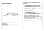 JOURNAL DE BORD STAGE EN ENTREPRISE