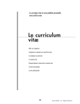 Le curriculum vitæ - Cégep de Sainte-Foy
