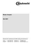 Mode d`emploi WA 9597