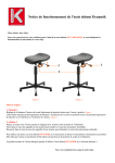 Notice de fonctionnement de l`assis debout Dynamik