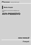 AVH-P6000DVD - Pioneer Electronics