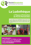 La Ludothèque - Communauté de Communes du Perche Rémalardais