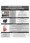 Fiche technique et contenu du pack kooron Access