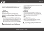 D&eacute;capeur thermique Mode d`emploi - page 1