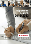 répertoire des CFA - Région Ile-de
