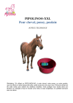 PIPOLINO®-XXL Pour cheval, poney, poulain NOTICE TECHNIQUE