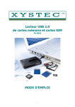 Lecteur USB 2.0 de cartes mémoire et cartes SIM MODE D`EMPLOI