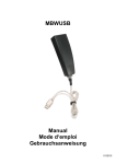 MBWUSB Manual Mode d`emploi Gebrauchsanweisung