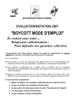 "BOYCOTT MODE D`EMPLOI" - Solidaires Finances publiques