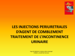 Les injections p&eacute;riuretrales d`agent de comblement - Euro