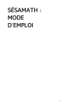 SÉSAMATH : MODE D`EMPLOI - Floss Manuals francophone