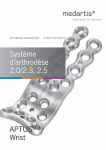 Syst&egrave;me d`arthrod&egrave;se 2.0/2.3, 2.5 APTUS&reg; Wrist