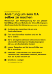 Anleitung um sein GA selber zu machen