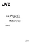JVC CAM Control Mode d`emploi